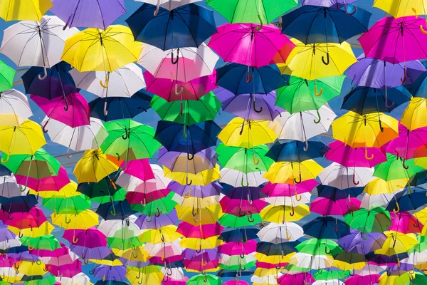 遮阳伞着色天空 — 图库照片