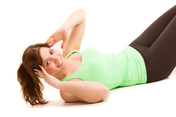 Mujer haciendo ejercicio — Foto de Stock