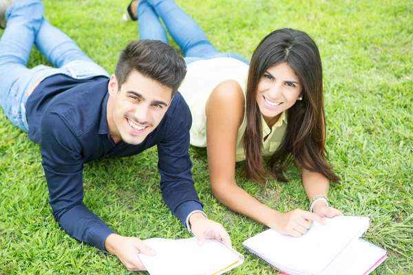 Par studenter — Stockfoto