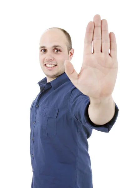 Stoppa mannen — Stockfoto