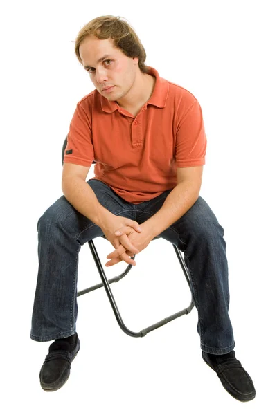 Man on a chair — Stock Photo, Image