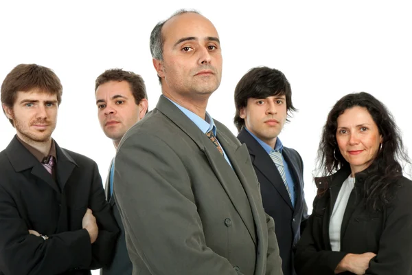 Business team work, isolated on white background — Stock Photo, Image