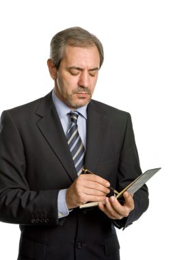 dalgın olgun iş adamı