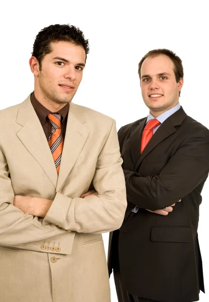 Twee jonge zakenmannen — Stockfoto