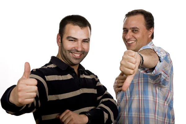 Two casual young men portrait — Stock Photo, Image