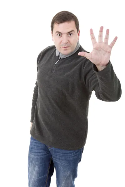 Stop man — Stock Photo, Image