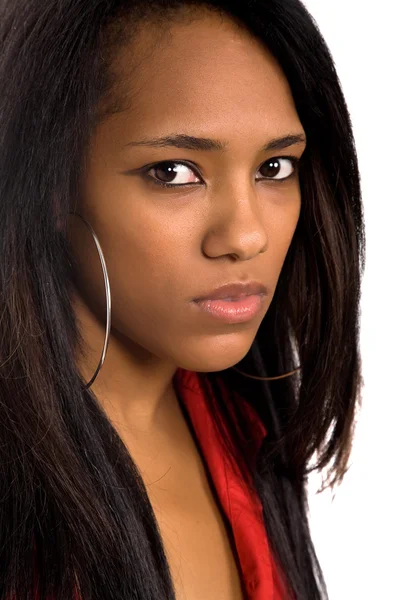 Giovane bella donna afro americana — Foto Stock