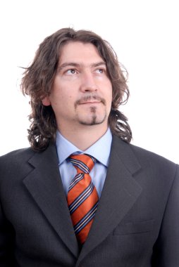 sıkılmış genç iş adamı