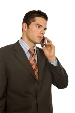 genç iş adamı telefon