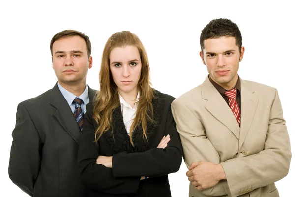 Jovem equipe de negócios, isolado no fundo branco — Fotografia de Stock