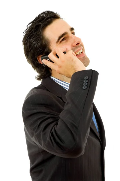 Joven hombre de negocios en el teléfono — Foto de Stock