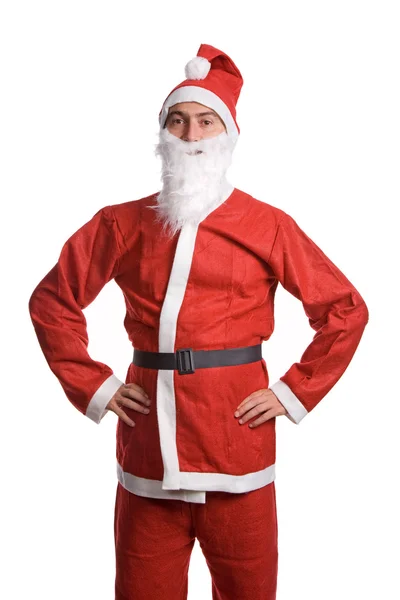 Thin santa claus isolated on white background — Stock Photo, Image