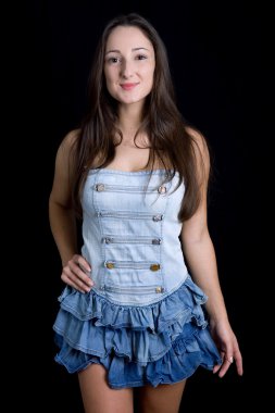 genç, güzel bir kadın kapatmak dikey