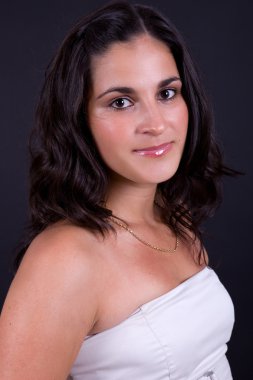 genç, güzel bir kadın kapatmak dikey