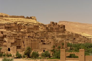 Antik kentin detayını AIT benhaddou, Fas