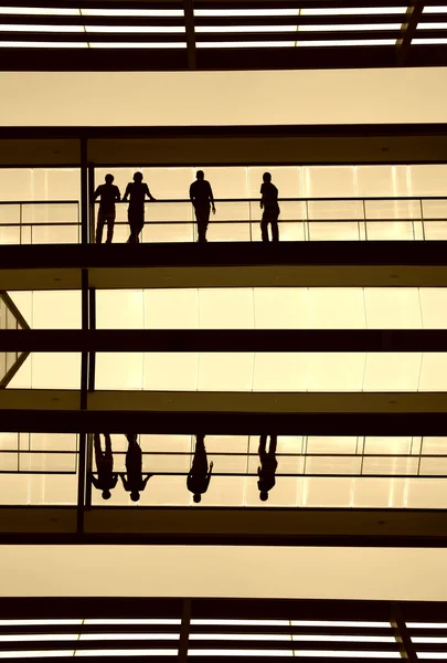 Workers inside the modern building — Stock Photo, Image