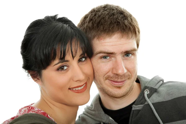 Young casual couple together — Stock Photo, Image