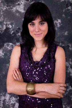 genç, güzel bir kadın kapatmak dikey