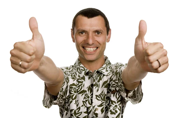 Beyaz bir arka plan genç casual adam portresi