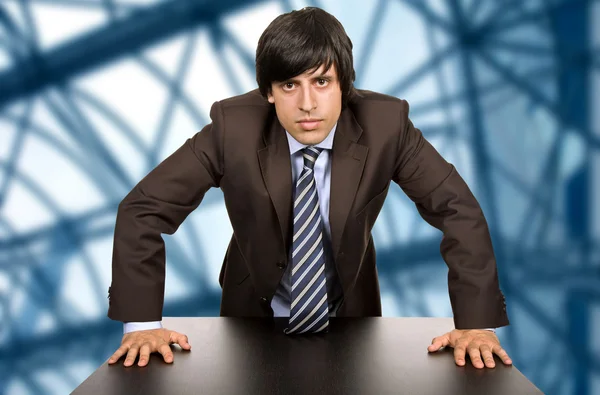 Young worried business man — Stock Photo, Image