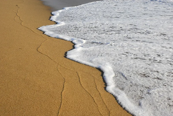 Linjer i sanden på stranden — Stockfoto