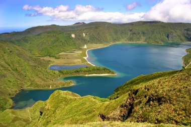 ateş içinde Azor Adası sao miguel Gölü