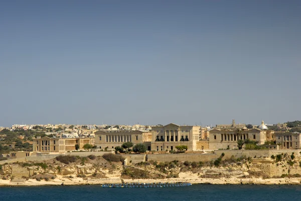 Valetta hamnutsikt, huvudstaden på ön malta — Stockfoto