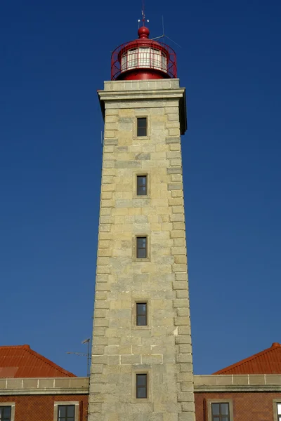 Antik Portekiz deniz feneri — Stok fotoğraf