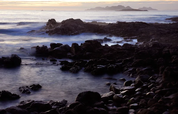 Mist in de Oceaan, de kust van ten noorden van Spanje — Stockfoto