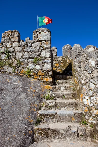 Castelo dos Mouros ve vesnici Sintra, Portugalsko — Stock fotografie