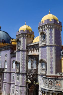 ayrıntı pena Sarayı, köyün sintra, lisbon, Portekiz