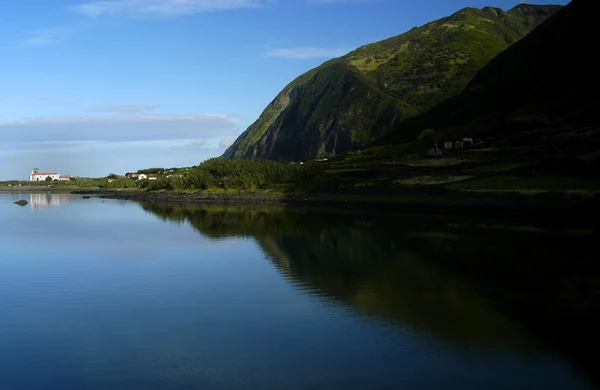 O lago dos Açores de Cristo na Ilha de S. Jorge — Fotografia de Stock