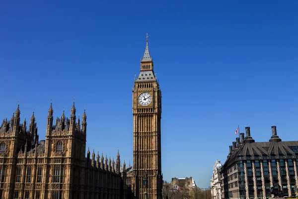 Londres, grande relógio ben na cidade de Westminster — Fotografia de Stock