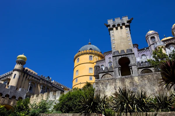 Detail paláce pena, ve vesnici sintra, Lisabon, Portugalsko — Stock fotografie