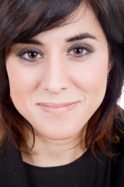 Young happy beautiful woman close up portrait — Stock Photo, Image