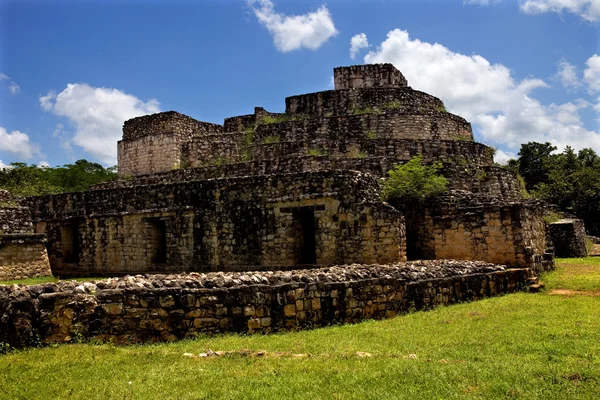 Antik maya şehir ek balam, yucatan, Meksika — Stok fotoğraf