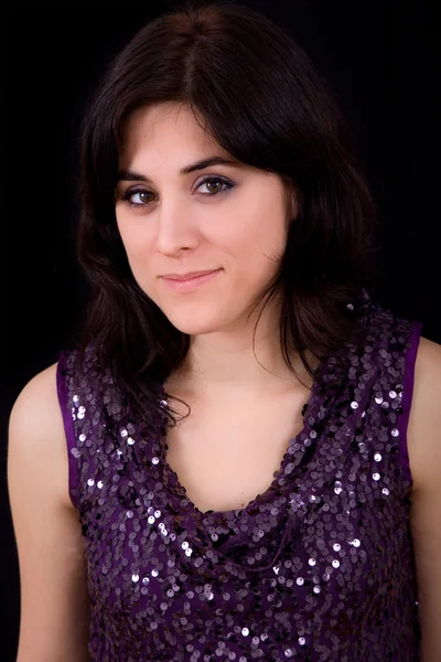 An young beautiful woman close up portrait — Stock Photo, Image