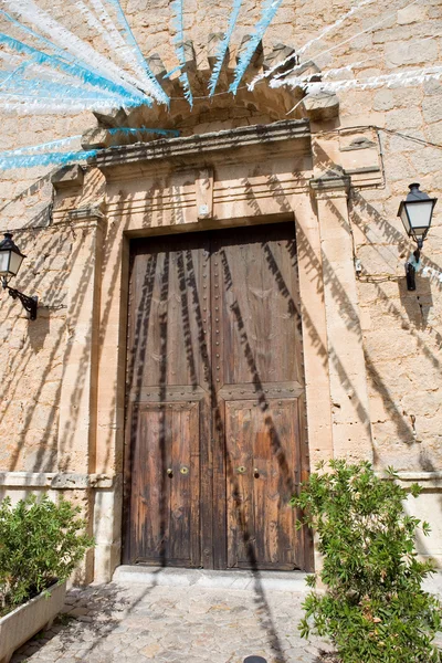 Detail církve valldemossa, v ostrova mallorca, Španělsko — Stock fotografie