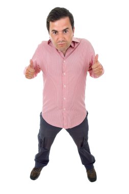 thumyoung casual adam tam vücut başparmak yukarı