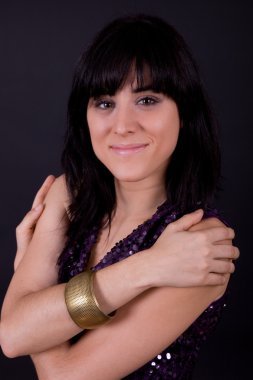 Genç güzel kadın.