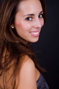 Genç güzel kadın.
