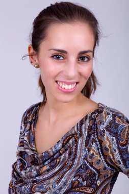 mutlu genç güzel kadın