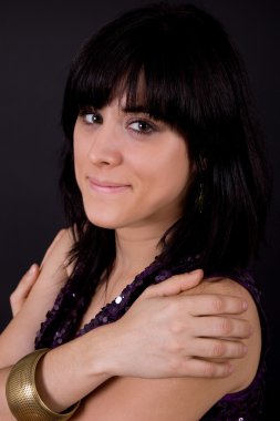 Genç güzel kadın.