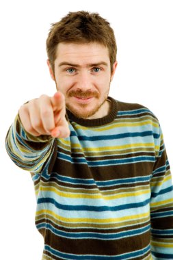 genç bir adamın stüdyo resmi