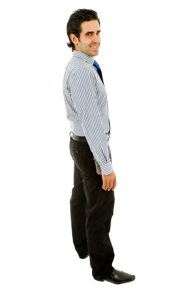 Volledige lichaam die van de man jonge bedrijf geïsoleerd op witte achtergrond — Stockfoto