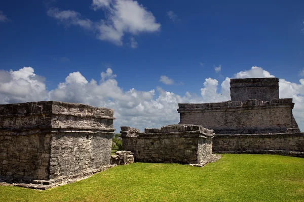 Majowie miasto ruin Tulum — Zdjęcie stockowe