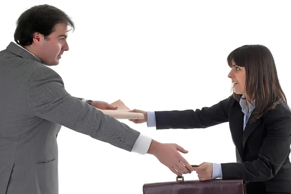 Young business couple — Stock Photo, Image