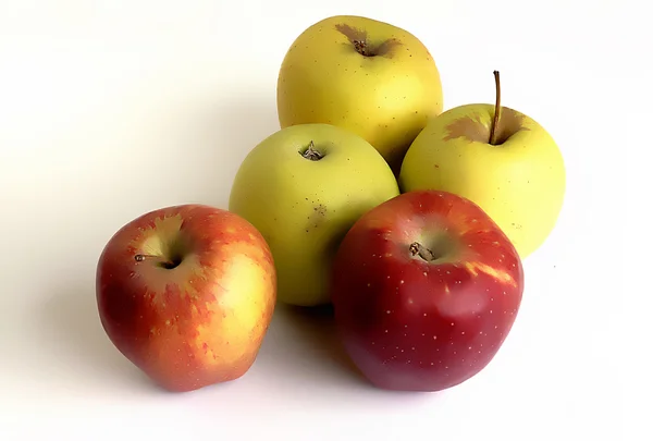 Red and yellow apples — Stock Photo, Image