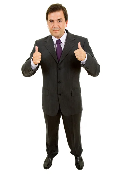 Business man going thumbs up — Stock Photo, Image
