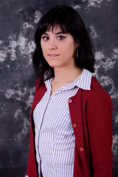 Uma jovem mulher bonita fechar-se retrato — Fotografia de Stock